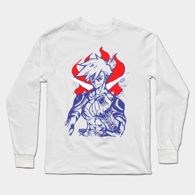 Kamina Believe In You Gurren Lagann Long Sleeve T-Shirt by sadpanda